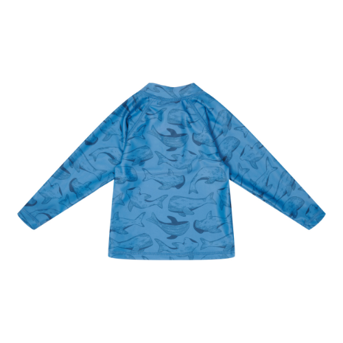 Swim T-shirt long Sleeves Sea Life Blue