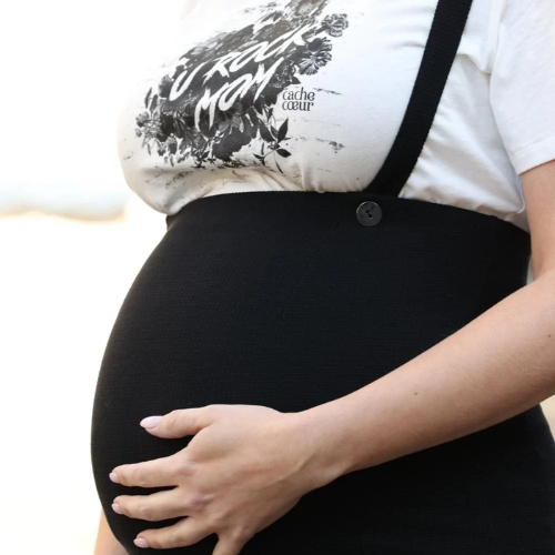 Alicia Maternity Pencil Dress Black