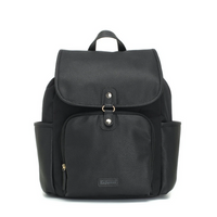 Freddie Vegan Leather Backpack Black
