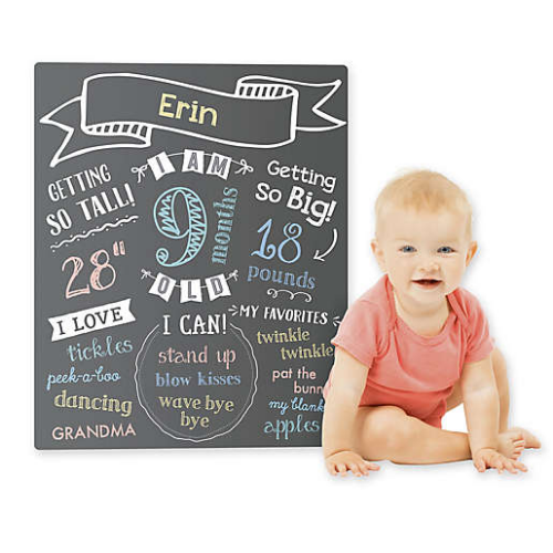 Baby’s Monthly Chalkboard