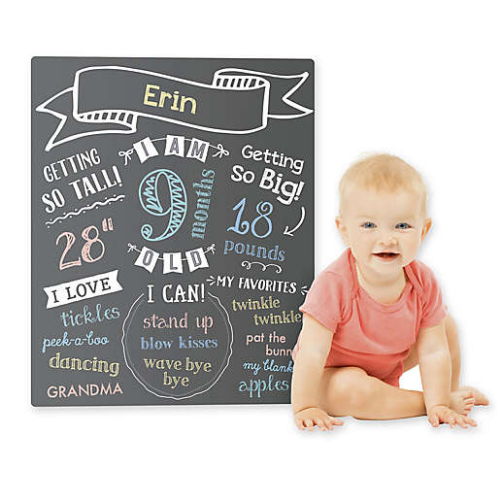 Baby's Monthly Chalkboard