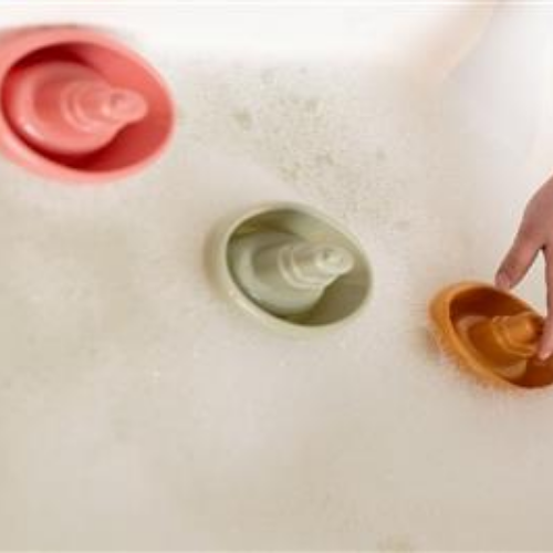 Stackable Bath Boats Pink