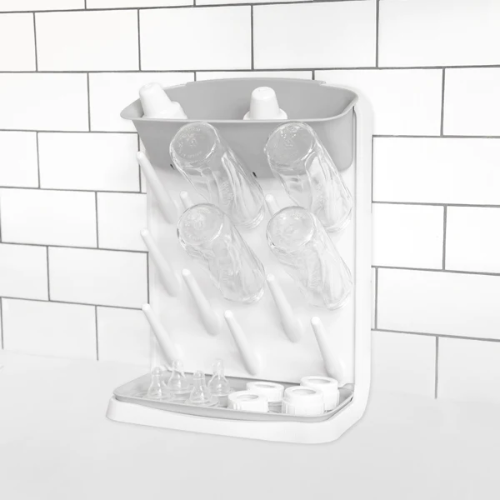 Vertical bottle drying racks