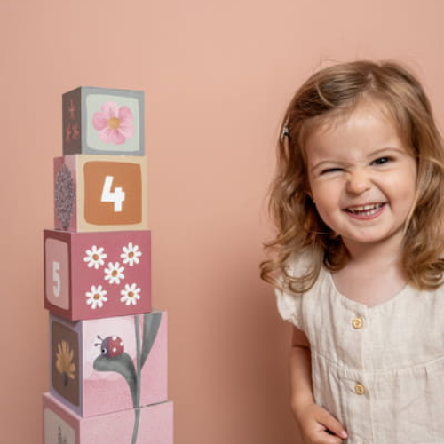 Stacking blocks Flowers & Butterflies