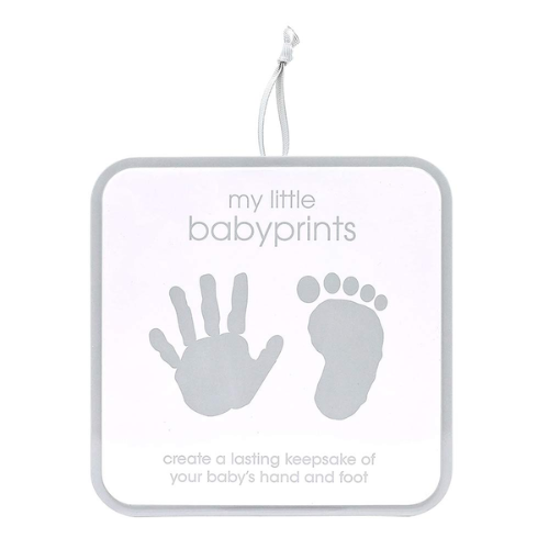 My Little Babyprints Tin Grey/white
