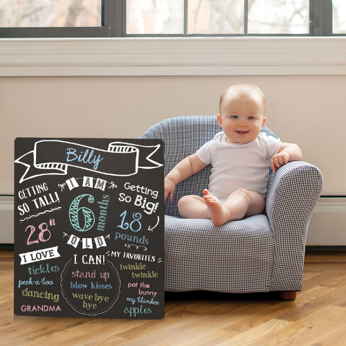 Baby’s Monthly Chalkboard
