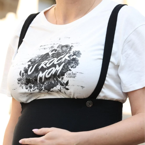 Maternity T-shirt Rock black