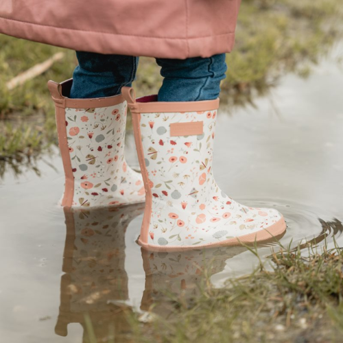 Rain Boots Flowers & Butterflies