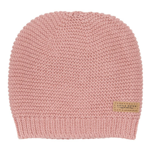 Knitted baby cap Blush Pink