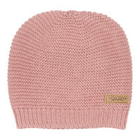 Knitted baby cap Blush Pink