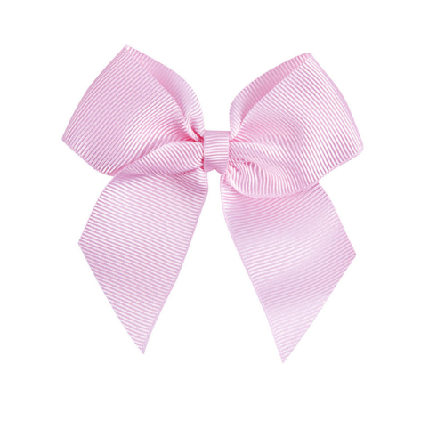 Hair clip with grosgrain bow - Pink