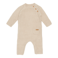 Knitted one-piece suit Sand