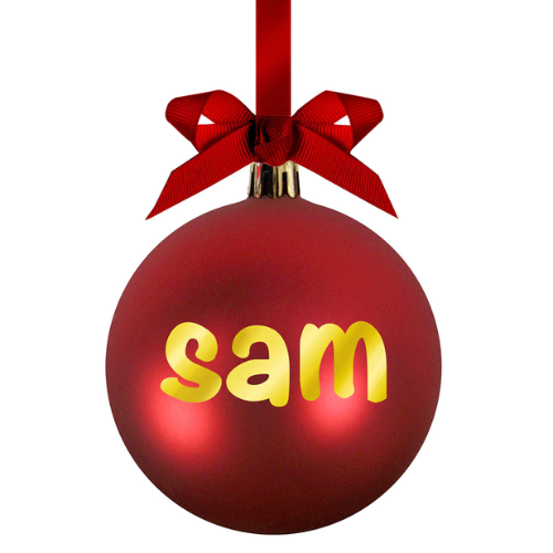Babyprints ball ornament