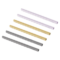 Silicone Straw 6-pack Mix (Grey/Yellow/Lilac)