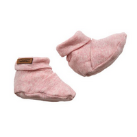 Baby booties - Melange Pink
