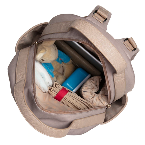Lola Vegan Leather Backpack Almond