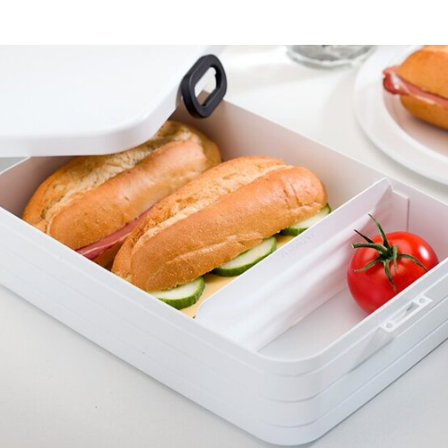 Bento Lunch Box Take A Break Large - White