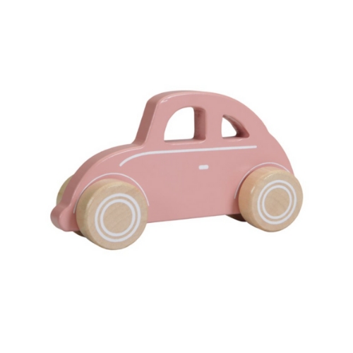 Wooden toy car - Pink