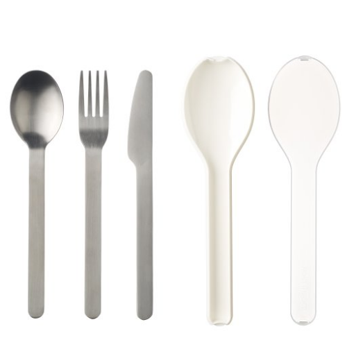 Cutlery 3 piece Ellipse - White