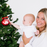 Babyprints ball ornament
