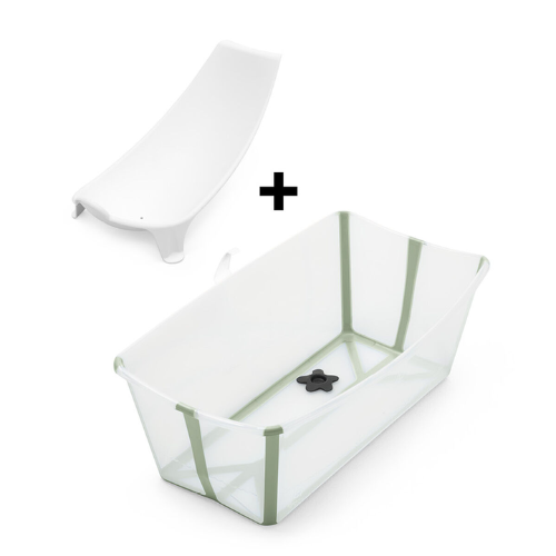 Bundle Transparent Green Stokke® Flexi Bath®