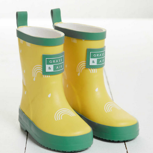 Little Kids Colour Revealing Rainbow Yellow Wellies