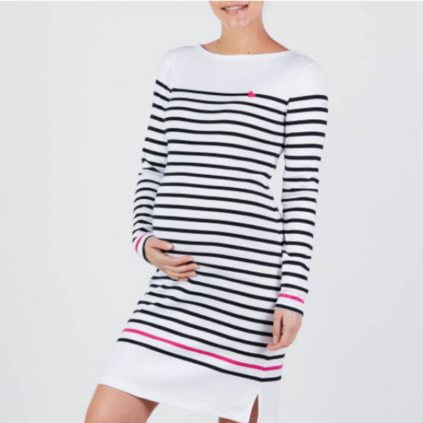 Striped dress - Sailor - White