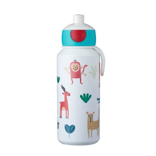 Drinking Bottle Pop-up Campus 400 ml - Animal Friends