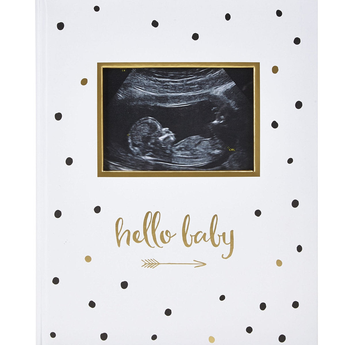 Pearhead Hello Baby Babybook - Black & Gold