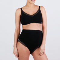 Maternity and nursing seamless bra - Milk - Black