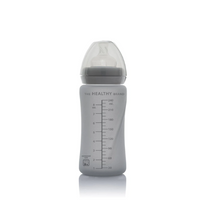 Glass Baby Bottle healthy+ 240 Quiet Grey