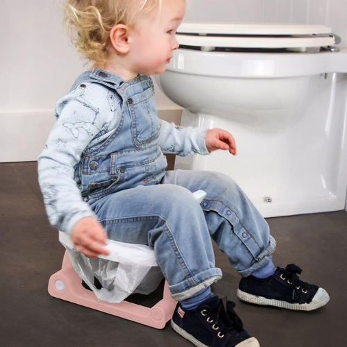 Folding Travel Potty - Flamingo Pink