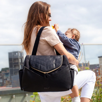Pippa Vegan Leather Convertible Backpack Black