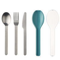 Cutlery 3 piece Ellipse - Nordic green