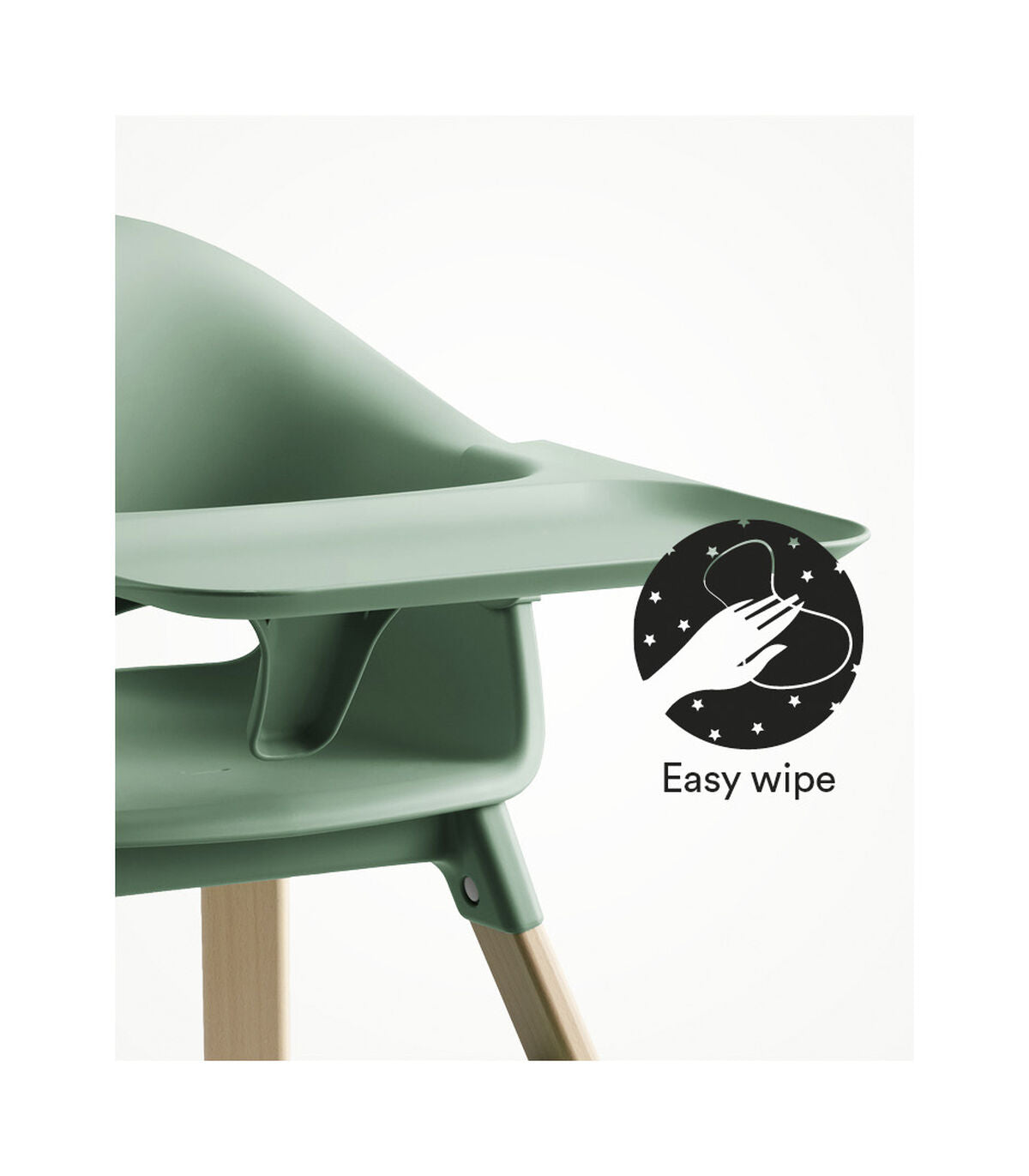 Easy wipe high chair clearance