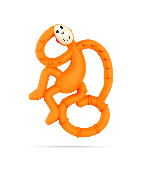 Mini Monkey Teether - Orange
