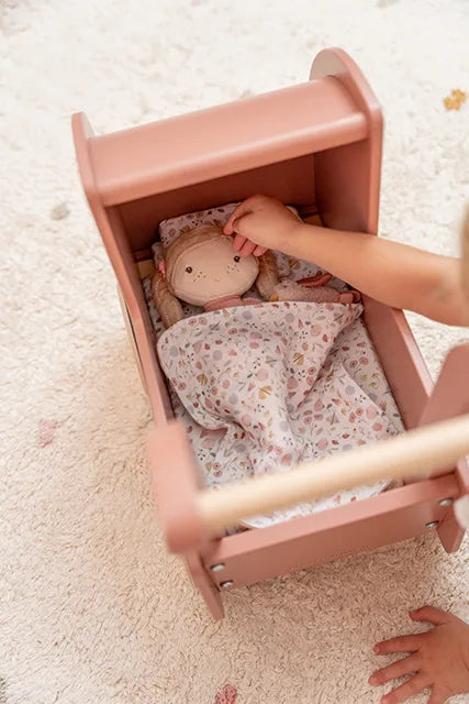 Wooden doll pram