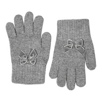 Soft-Warm Gloves With Velvet Bow