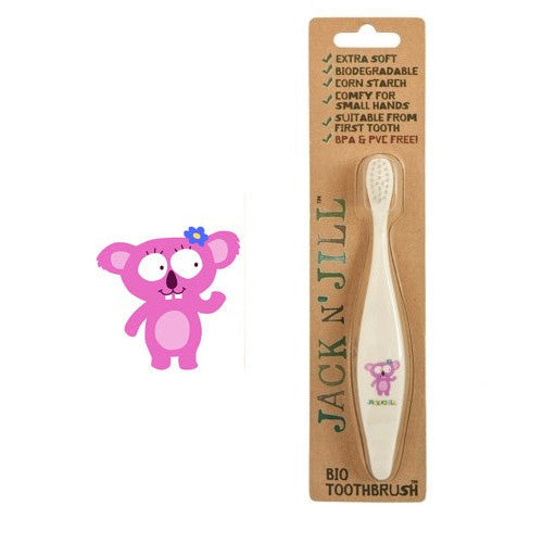 Jack N' Jill Bio Toothbrush (TM) Compostable & Biodegradable Handle KOALA