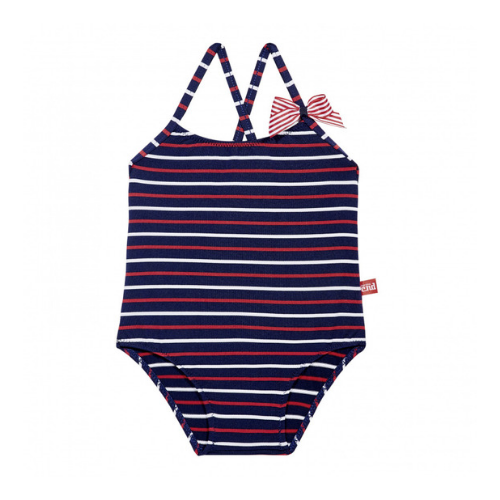 Swimsuit - Stripes Club Navy Blue