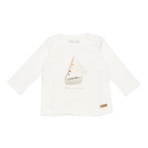 T-shirt long sleeves Sailboat White Adventures