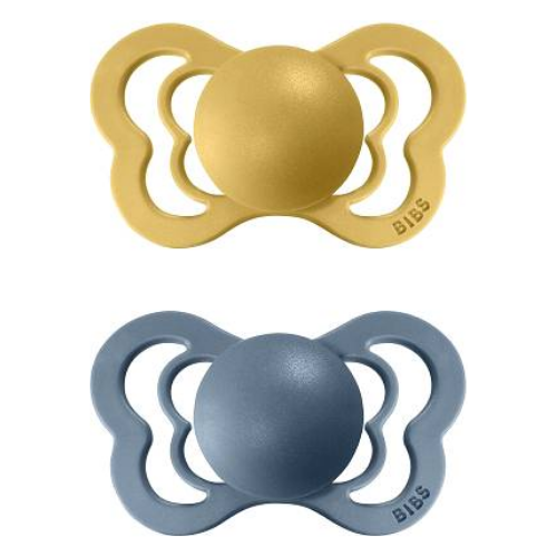 Bibs Dummy Couture Mustard & Petrol