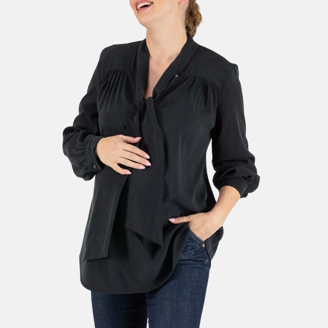 Margaux maternity and nursing Lavalière shirt