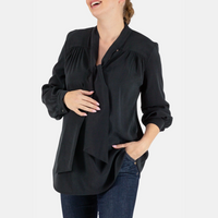 Margaux maternity and nursing Blouse - Black