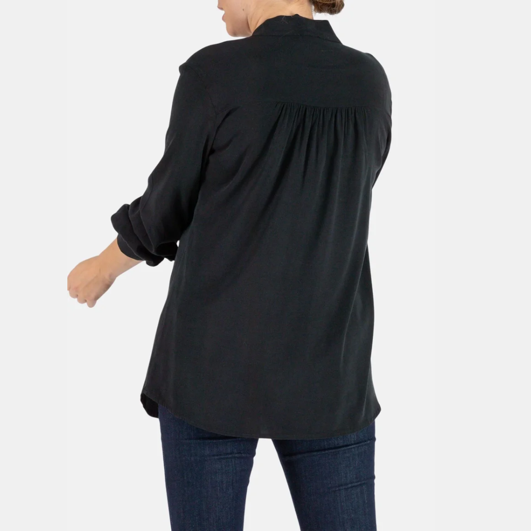 Margaux maternity and nursing Blouse - Black