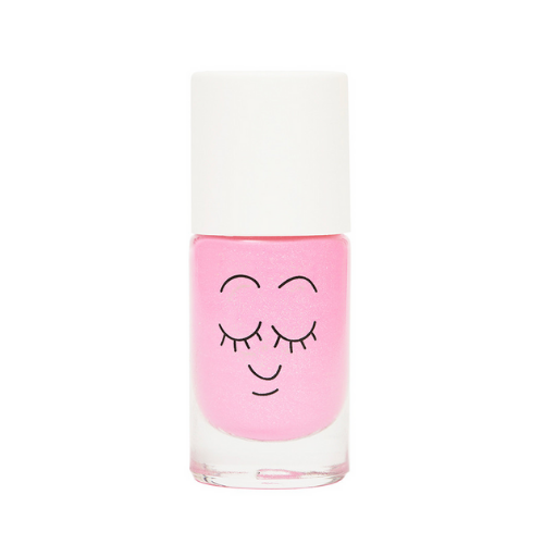 Water based nail polish - Dolly - neon pink pearl