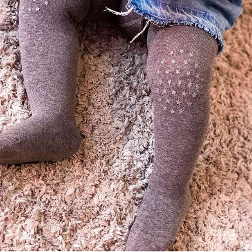Crawling Tights With Stars - Pink