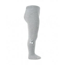 Tights Pompom - Aluminium