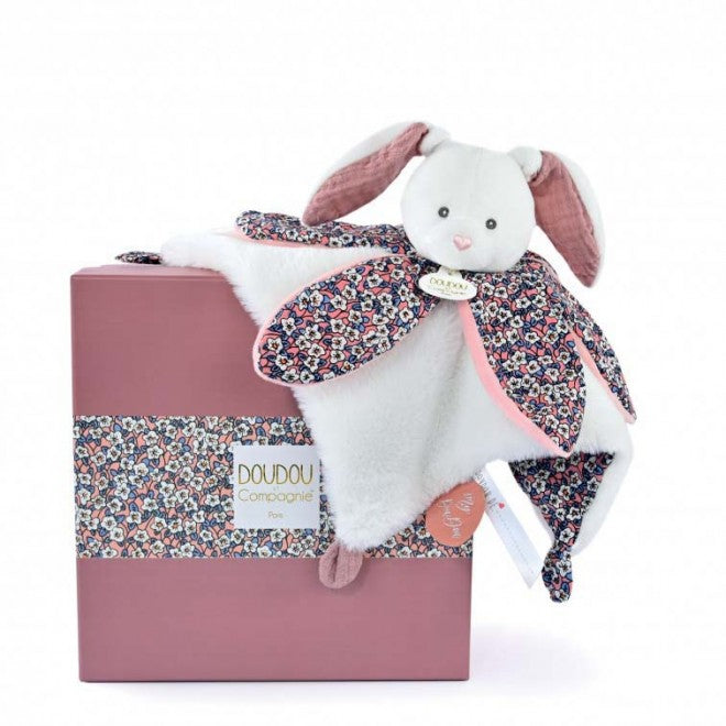 White Bunny soft toy with petals - BOH'AIME