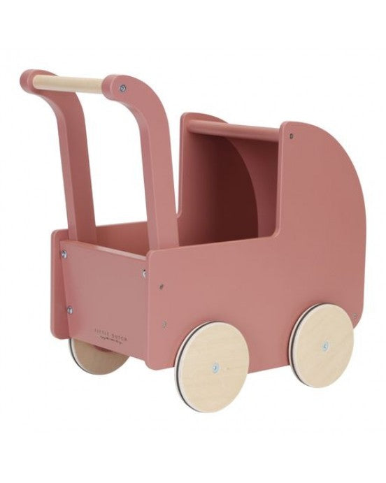 Wooden doll pram